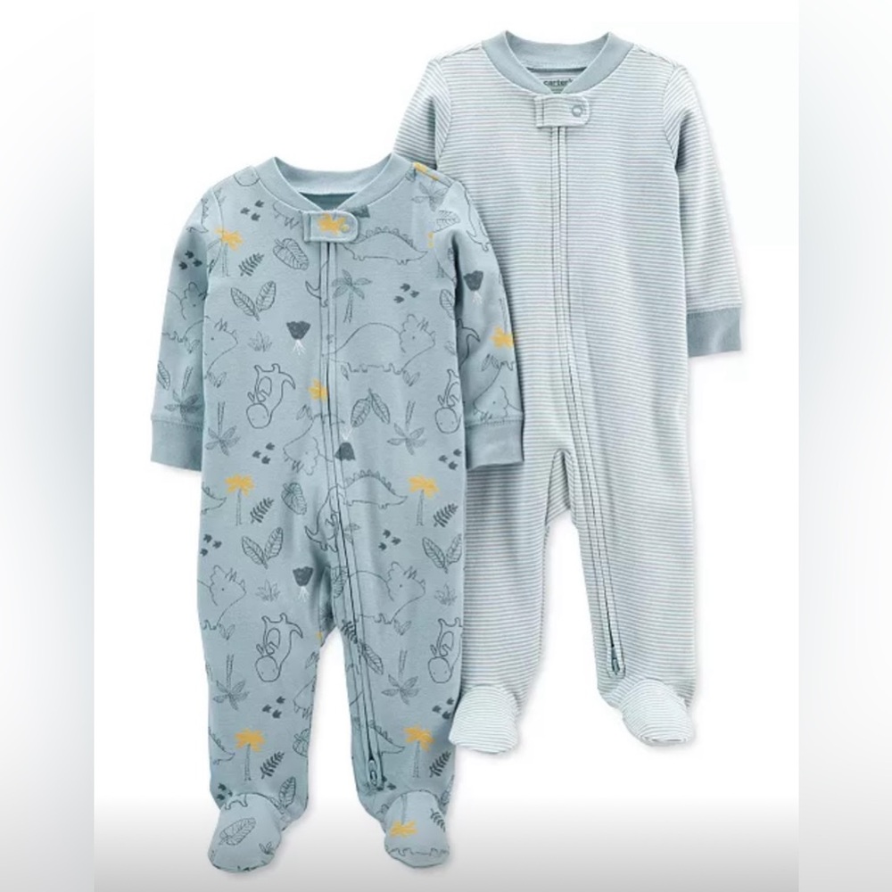 Carter’s 2-Pack Cotton Zip-Up Sleep & Plays | 9M